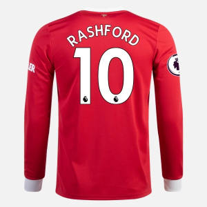 Koszulka Manchester United Marcus Rashford 10 Główna 2021/22 – Długi Rękaw
