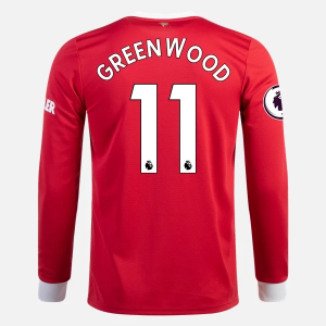 Koszulka Manchester United Mason Greenwood 11 Główna 2021/22 – Długi Rękaw