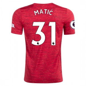 Koszulka Manchester United Nemanja Matic 31 Główna 2020/2021 – Krótki Rękaw