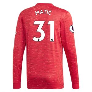 Koszulka Manchester United Nemanja Matic 31 Główna 2020/2021 – Długi Rękaw