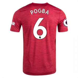 Koszulka Manchester United Paul Pogba 6 Główna 2020/2021 – Krótki Rękaw