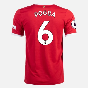 Koszulka Manchester United Paul Pogba 6 Główna 2021/2022 – Krótki Rękaw