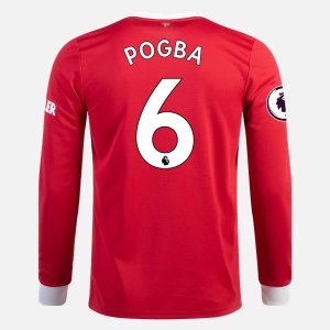 Koszulka Manchester United Paul Pogba 6 Główna 2021/2022 – Długi Rękaw