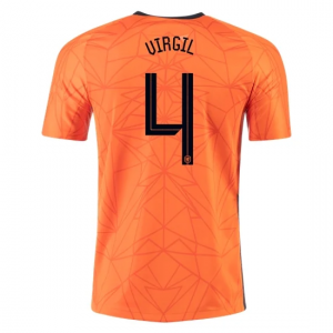 Koszulka Holandia Virgil van Dijk 4 Główna Mistrzostwa Europy 2020 – Krótki Rękaw