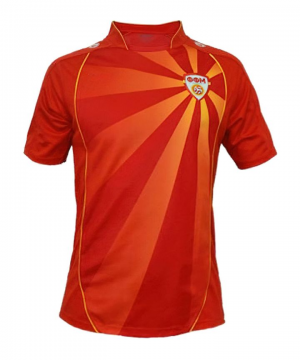 Koszulka Macedonia Północna Główna Mistrzostwa Europy 2020 – Krótki Rękaw