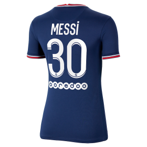 Koszulka Paris Saint-Germain Lionel Messi 30 Jordan Brand Kobiet Główna 2021/22 – Krótki Rękaw