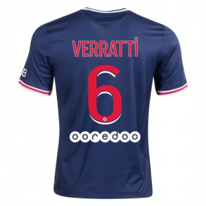 Koszulka Paris Saint-Germain Marco Verratti 6 Główna 2020/2021 – Krótki Rękaw