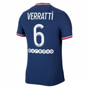 Koszulka Paris Saint-Germain Marco Verratti 6 Główna 2021/22 – Krótki Rękaw