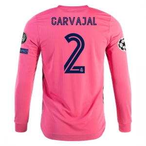 Koszulka Real Madrid Dani Carvajal 2 Precz 2020/2021 – Długi Rękaw