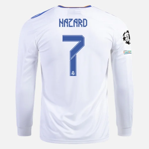 Koszulka Real Madrid Eden Hazard 7 Główna 2021/2022 – Długi Rękaw