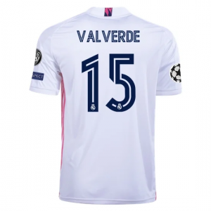 Koszulka Real Madrid Federico Valverde 15 Główna 2020/2021 – Krótki Rękaw