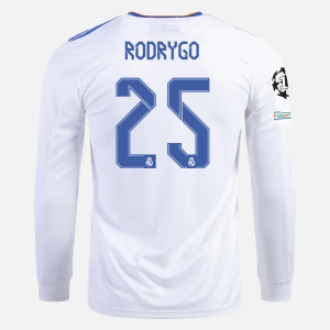 Koszulka Real Madrid Rodrygo 25 Główna 2021/22 – Długi Rękaw