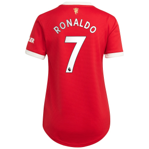 Koszulka Manchester United Cristiano Ronaldo 7 Kobiet Główna 2021 2022 – Krótki Rękaw