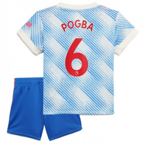 Koszulka Manchester United Pogba 6 Dziecięca Precz 2021 2022 – Krótki Rękaw （+ Krótkie Spodenk）