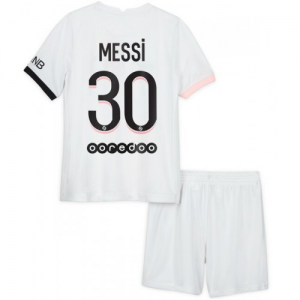 Koszulka Paris Saint-Germain Lionel Messi 30 Dziecięca Precz 2021 2022 – Krótki Rękaw （+ Krótkie Spodenk）